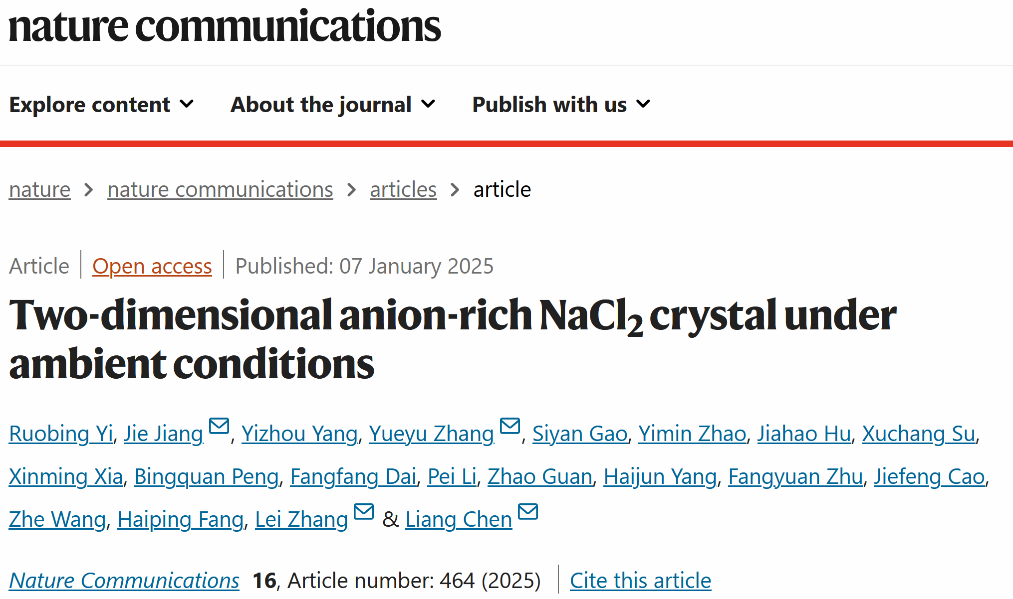 色情论坛-国产色情论坛微纳系统表面物理团队在《Nature communications》发表论文